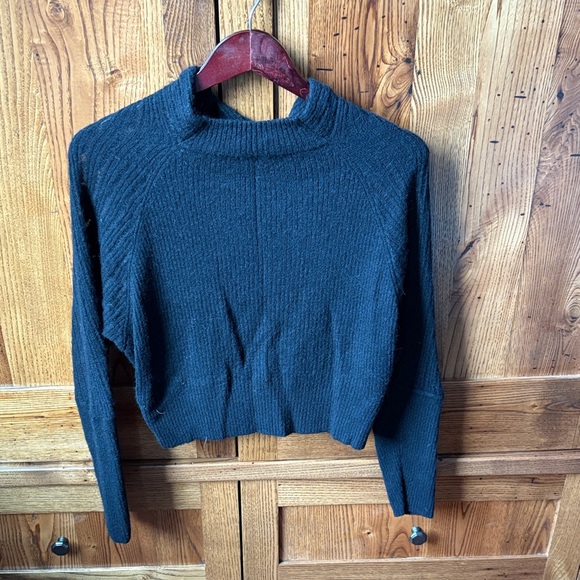 All Saints Black Ridley Jumper Cowl Neck Wool/Alpaca Sweater US2 - Picture 8 of 13